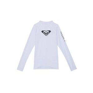Roxy Youth Girls Size XS/7 Whole Hearted Long Sleeve Swim Rashguard White 2511